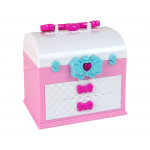 Veľká sada na skrášlenie v rozkladacom kufríku - ružový