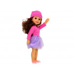 Veľká bábika dievčatko s hnedými vlasmi