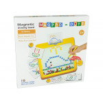 Magnetická tabuľa 100 guľôčok - žltá