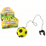 Futbalová lopta na gumičke – žltá 6cm Futbalová lopta na gumičke – žltá 6cm