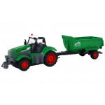 R/C Traktor s prívesom 1:24 so svetlom - zelená