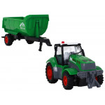 R/C Traktor s prívesom 1:24 so svetlom - zelená