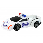 Policajné auto a Transformer 2v1 - biele