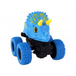 Modrá štvorkolka na trecí pohon - Triceratops