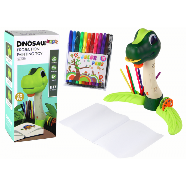 Projektor na kreslenie Dinosaurus, zvuk