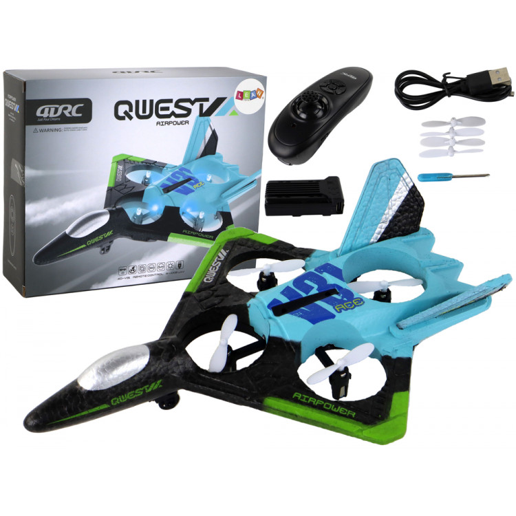 Lietadlo Fighter R/C – zeleno-modré