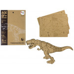 Drevené 3D puzzle – T-Rex 22 prvkov