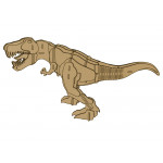 Drevené 3D puzzle – T-Rex 22 prvkov