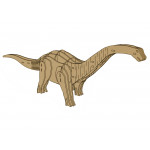 Drevené 3D puzzle - Brontosaurus 38 prvkov