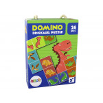 Logická hra obojstranné puzzle - Dinosaury