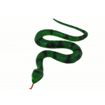 Gumený hadík – zelený s čiernymi pruhmi