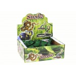 Gumený hadík – zelený s čiernymi pruhmi