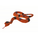 Gumený hadík – červené s čiernymi pruhmi