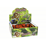 Gumený hadík – červené s čiernymi pruhmi