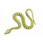 Gumený hadík – čierny s bielymi pruhmi