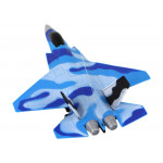 Vojenské lietadlo na diaľkové ovládanie – modré