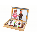 Sada edukačných magnetických puzzle – Kreslené postavičky