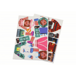 Sada edukačných magnetických puzzle – Kreslené postavičky