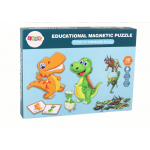 Sada edukačných magnetických puzzle – Dinosaury