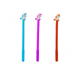 Guľôčkové pero s jednorožcom, čierna náplň 0,5 mm – 3 farby