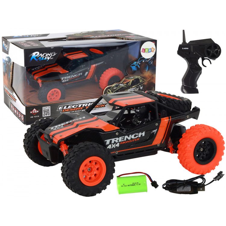 Oranžové terénne auto R/C – 1:24