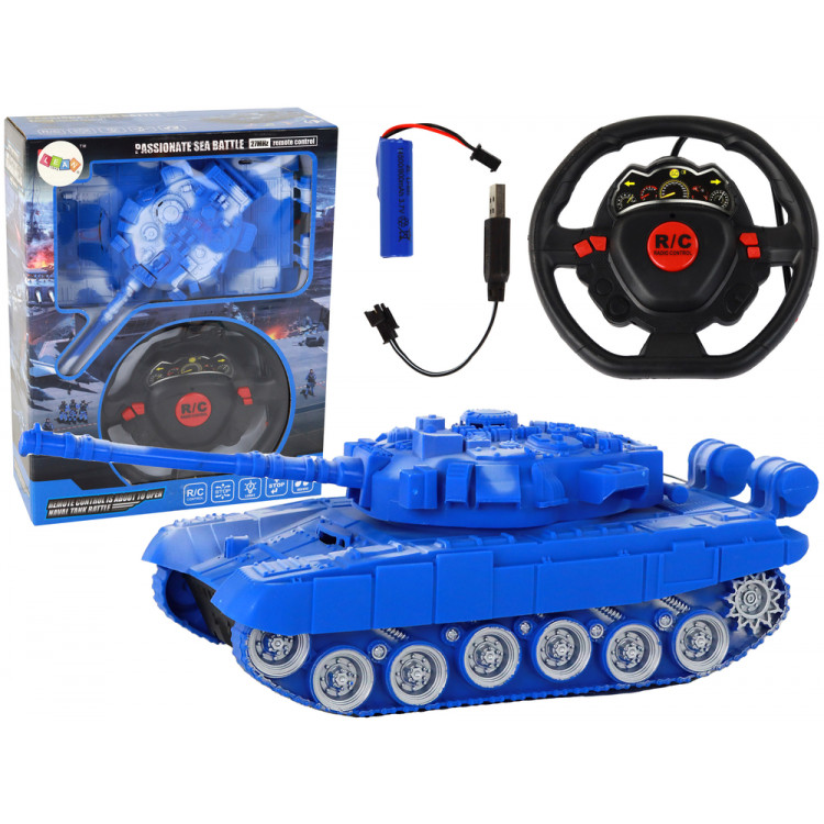 Modrý R/C Tank – 27MHz 1:18 Modrý R/C Tank – 27MHz 1:18