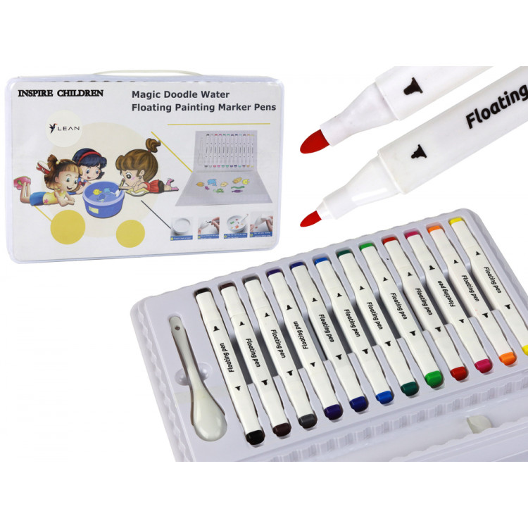 Sada farebných fixiek, vodoznakové - 12 kusov