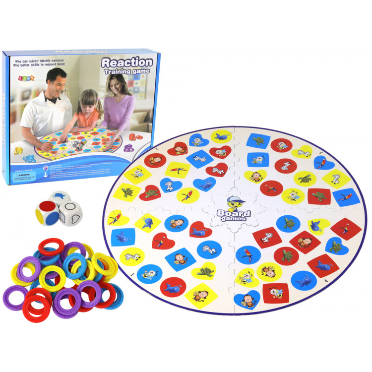 Logická stolová hra na reflexy a vnímanie