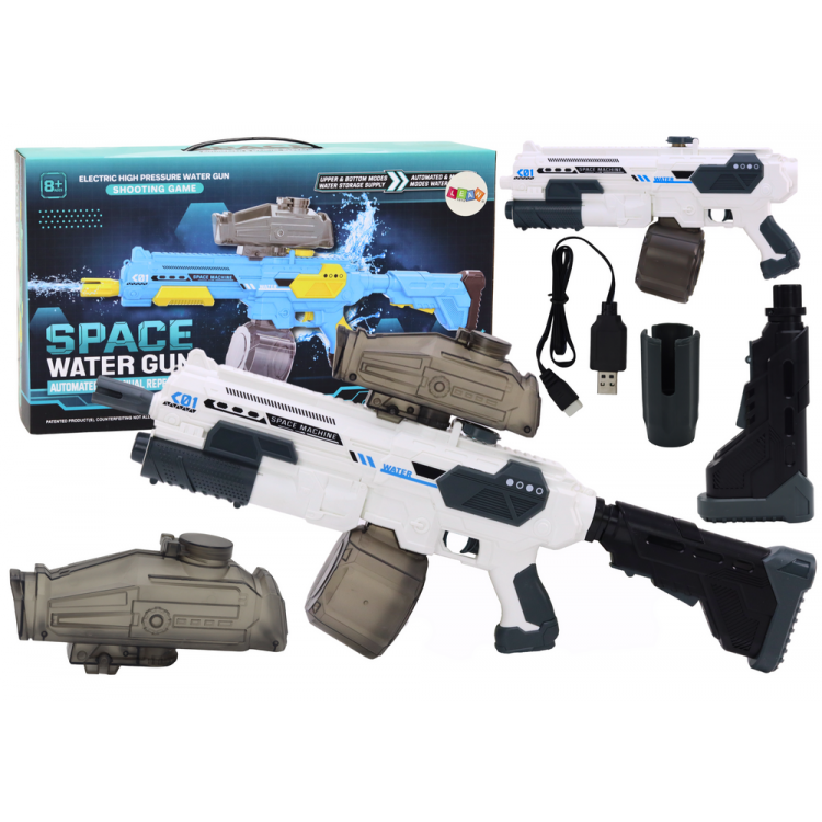 Elektrická vodná puška M416 - biela