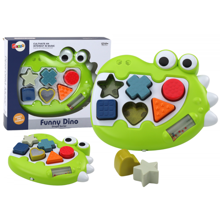 Triedič tvarov Dinosaurus + melódie
