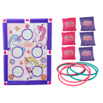 Arkádová hra - Hoď vrecko, obruč Jednorožec