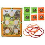 Arkádová hra – Hoď vrecko, obruč – dinosaurus