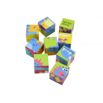 Náučné puzzle, kocky 6v1 Dinosaury - 9 kociek