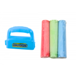 Sada hrubých kried s rúčkou, modrá - 3 kusy