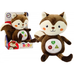 Plyšová interaktívna veverička - melódie na spánok