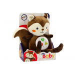 Plyšová interaktívna veverička - melódie na spánok