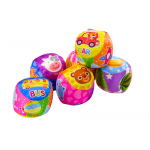 Mäkká loptička s hrkálkou – 10 cm