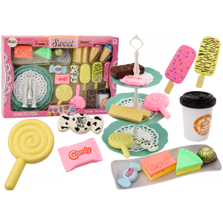 Cukrársky kaviarenský set - 25 kusov