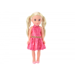 Veľká bábika v ružových šatách - 46 cm