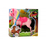 Figúrka koňa s kefou na hrivu - ružová