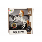 Figúrka koňa - biely bodkovaný