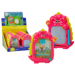 Vrecková hra na kreslenie 2v1 - Ružový dinosaurus