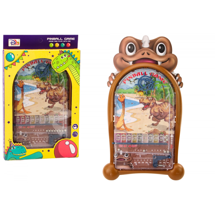 Pinball arkádová hra – Dinosaurus hnedá