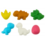 Sada hračiek do piesku - fúrik, 6 formičiek, krhlička - Dinosaury Sada hračiek do piesku - fúrik, 6 formičiek, krhlička - Dinosaury