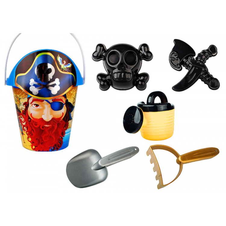 Súprava do piesku – Pirát, sada 6 kusov