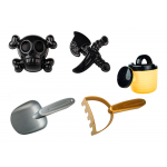 Súprava do piesku – Pirát, sada 6 kusov