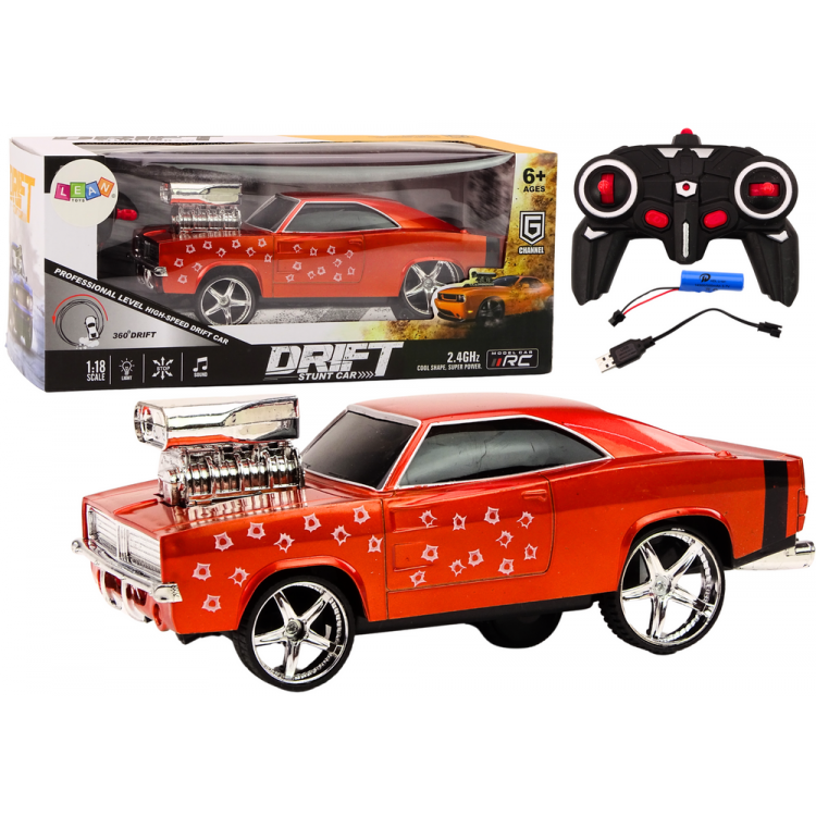 Auto na diaľkové ovládanie Drift 360 1:18 - červené