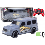 RC auto na diaľkové ovládanie s dinosaurom 1:10 - sivé