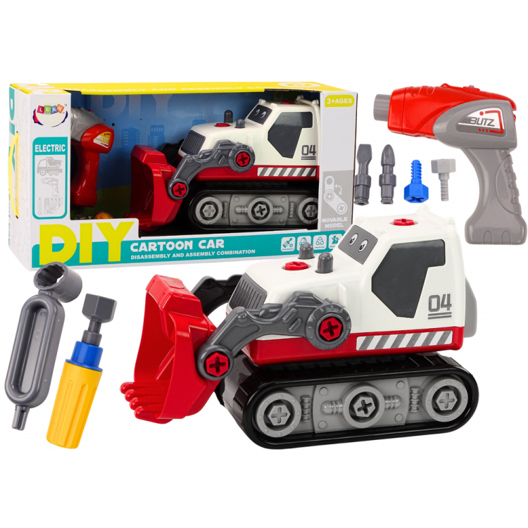 DIY Pásové rýpadlo na demontáž – biela