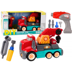 DIY Auto s hákom na demontáž – červená